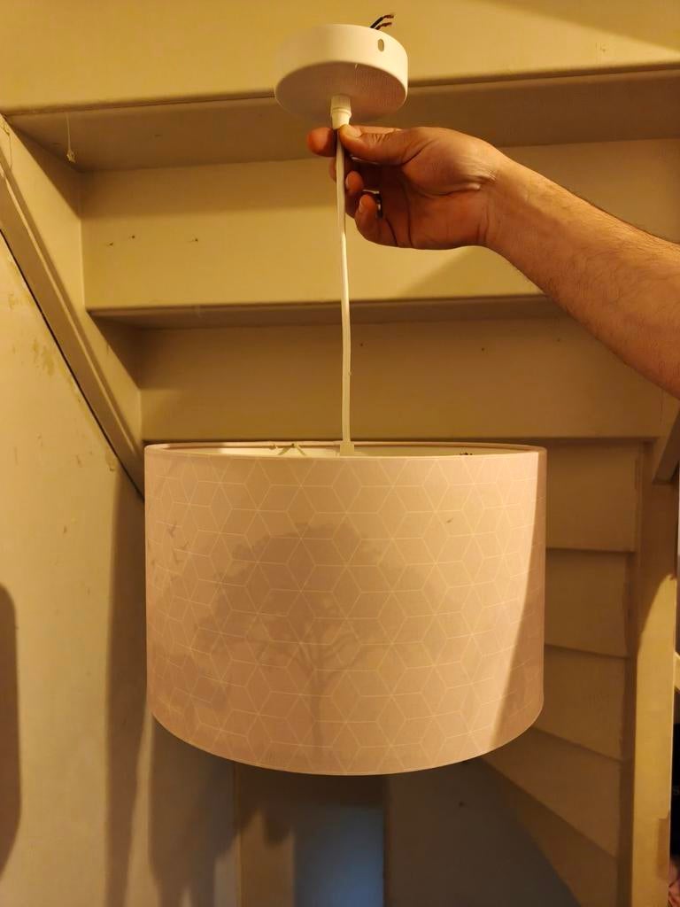 Leuke kinder lamp met dieren, Huis en Inrichting, Lampen | Lampenkappen, Ophalen, Overige kleuren, Rond, Zo goed als nieuw