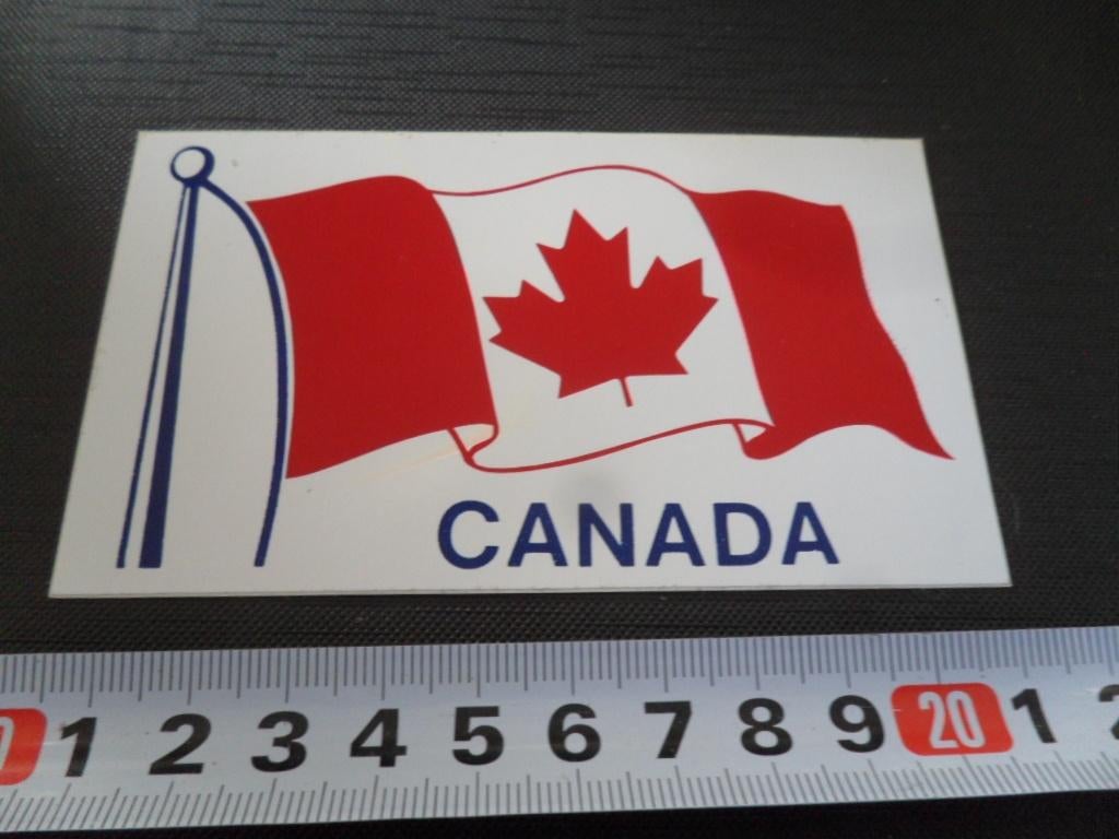 sticker vlag CANADA, Ophalen, Zo goed als nieuw