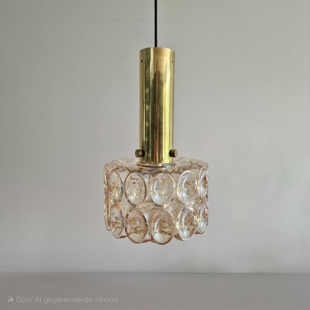 Grote Vintage Glashütte Limburg Hanglamp Helena Tynell Ø 27, Antiek en Kunst, Antiek | Lampen, Ophalen of Verzenden