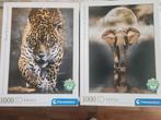 2 Puzzels van 1000 stukjes, Ophalen of Verzenden, 500 t/m 1500 stukjes, Zo goed als nieuw