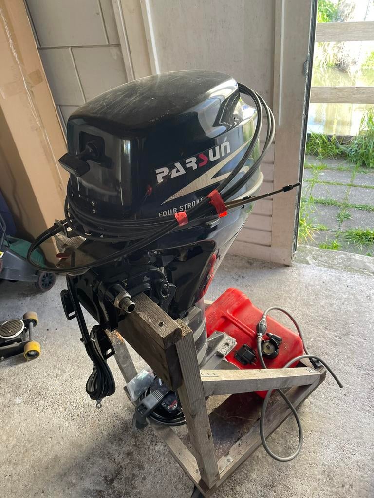 Parsun 9.8 pk kortstaart 4 takt buitenboordmotor, Watersport en Boten, Ophalen, 5 tot 10 pk, Viertaktmotor, Zo goed als nieuw