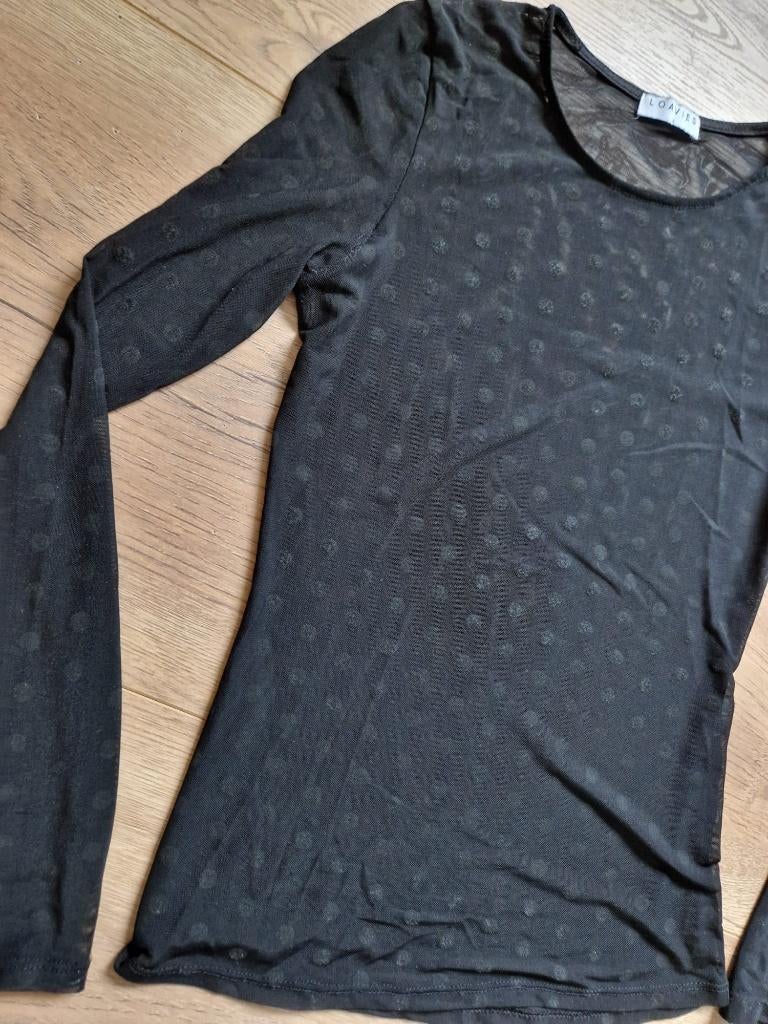 Top  Shirt  Loavies  - M  38  jusa17, Maat 38/40 (M), Zwart, Ophalen of Verzenden, Lange mouw