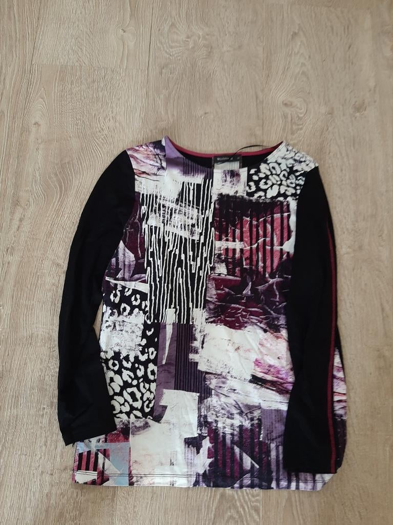 Zwart Witteveen shirt maat M, Maat 38/40 (M), Zwart, Ophalen of Verzenden, Zo goed als nieuw