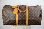Louis Vuitton Keepall 55 - 983, 40 tot 60 cm, 30 cm of meer, Gebruikt, Zwart