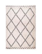 Karwei Varamin Vloerkleed Crème/Zwart 160x230 cm, Huis en Inrichting, Stoffering | Tapijten en Kleden, Ophalen of Verzenden, Zo goed als nieuw