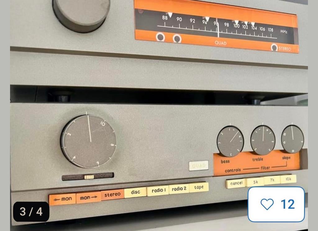 Quad 33 en Quad 33 FM, Audio, Tv en Foto, Versterkers en Receivers, Ophalen of Verzenden, Minder dan 60 watt, Overige merken