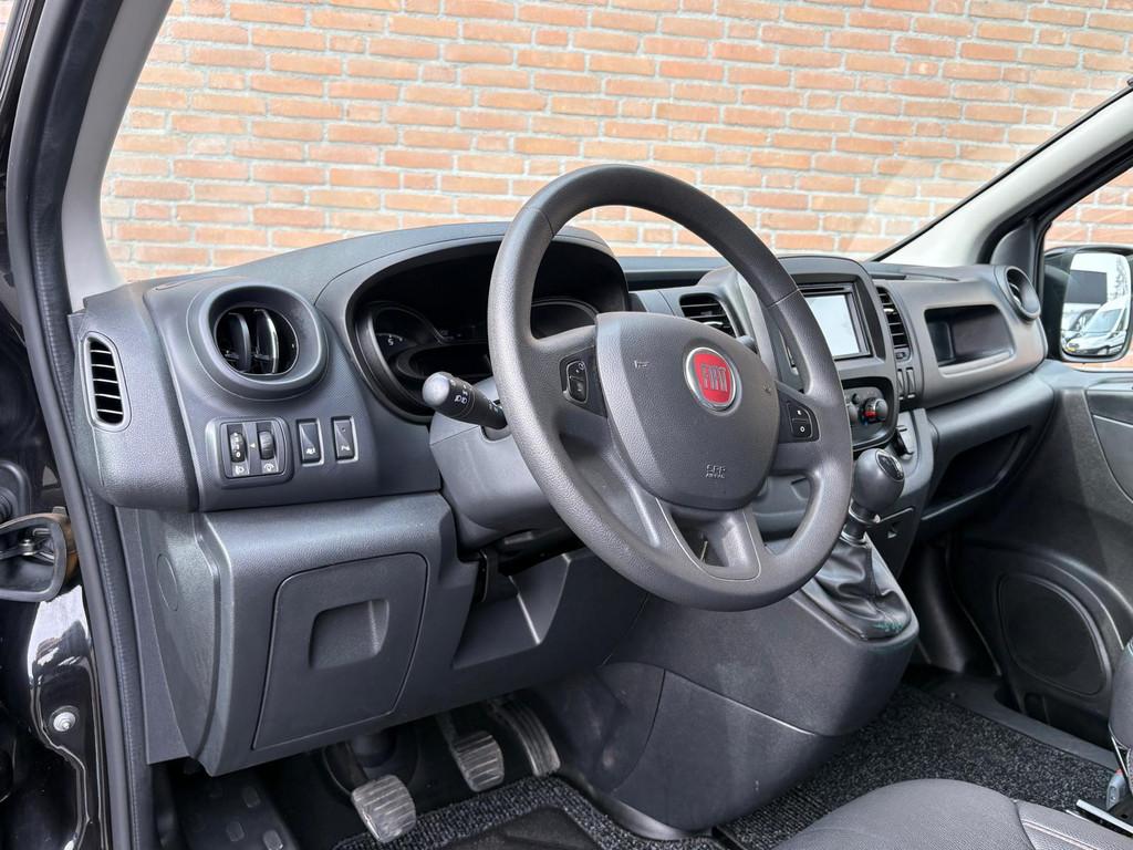 Fiat Talento 1.6MJ 126PK Lang Dubbelcabine / Leer / Topstaat, Auto's, Voorwielaandrijving, Gebruikt, 4 cilinders, Zwart