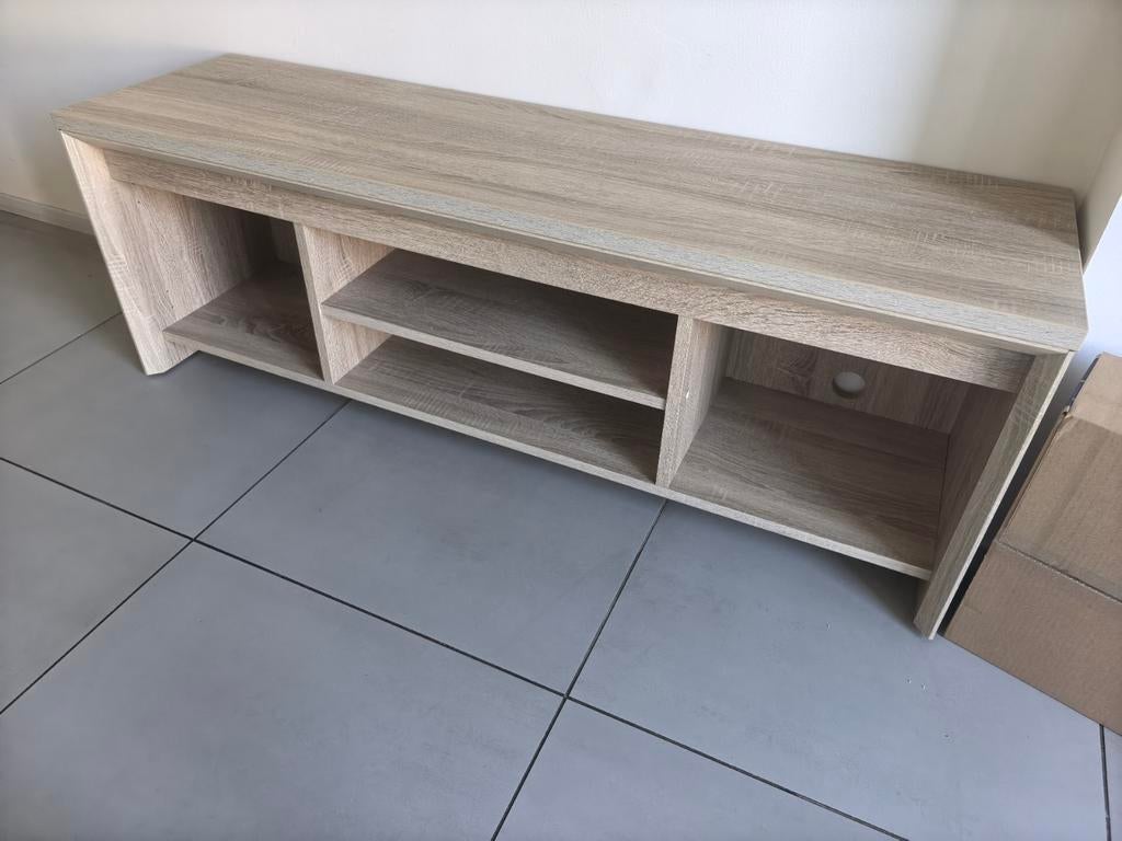 Jysk HASLUND TV Meubel, Ophalen, 100 tot 150 cm, Zo goed als nieuw, Minder dan 100 cm