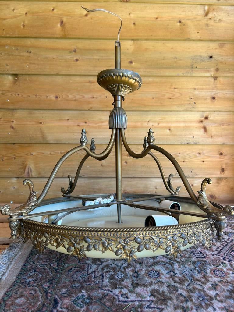 Antieke franse plafondlamp, Ophalen