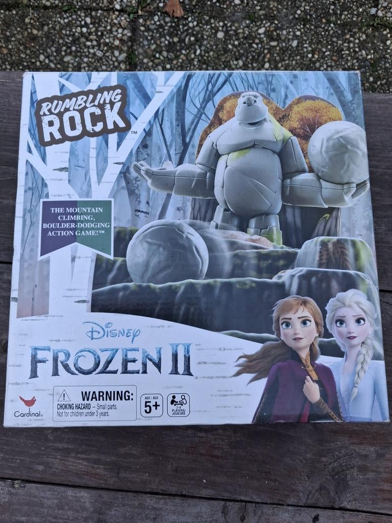 Disney Frozen 2 Rumbling Rock Actiespel - Nieuw, Drie of vier spelers, Ophalen of Verzenden, Zo goed als nieuw, Cardinal