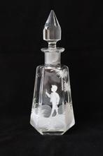 Antieke Art Nouveau Mary Gregory parfumflesje ca. 1900, Ophalen of Verzenden