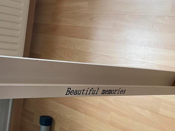 Houten WANDHOUDER /br 1 meter voor foto’s, Huis en Inrichting, Woonaccessoires | Wandplanken en Boekenplanken, Zo goed als nieuw