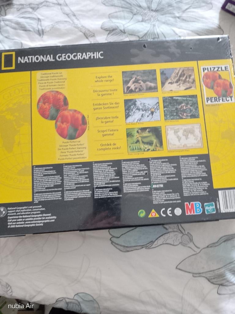 National Geographic Wereldkaart Puzzel 1000 stukjes NIEUW, Ophalen, 500 t/m 1500 stukjes, Nieuw, Legpuzzel