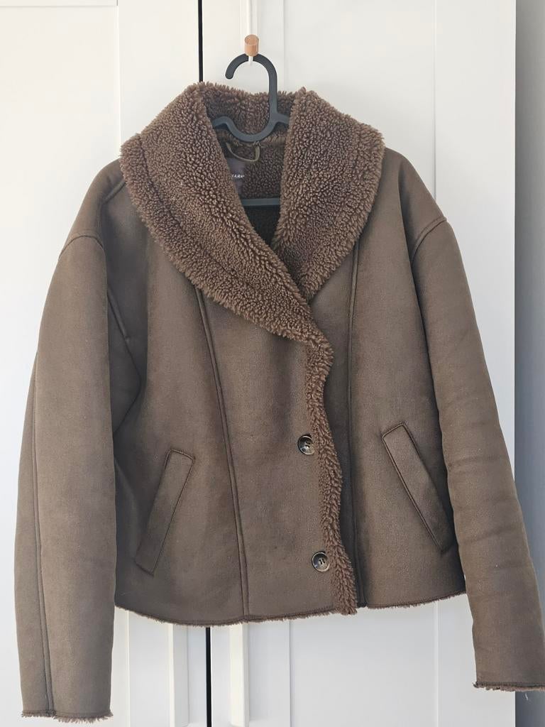 Mantel maat S, Ophalen, Bruin, Primark, Zo goed als nieuw