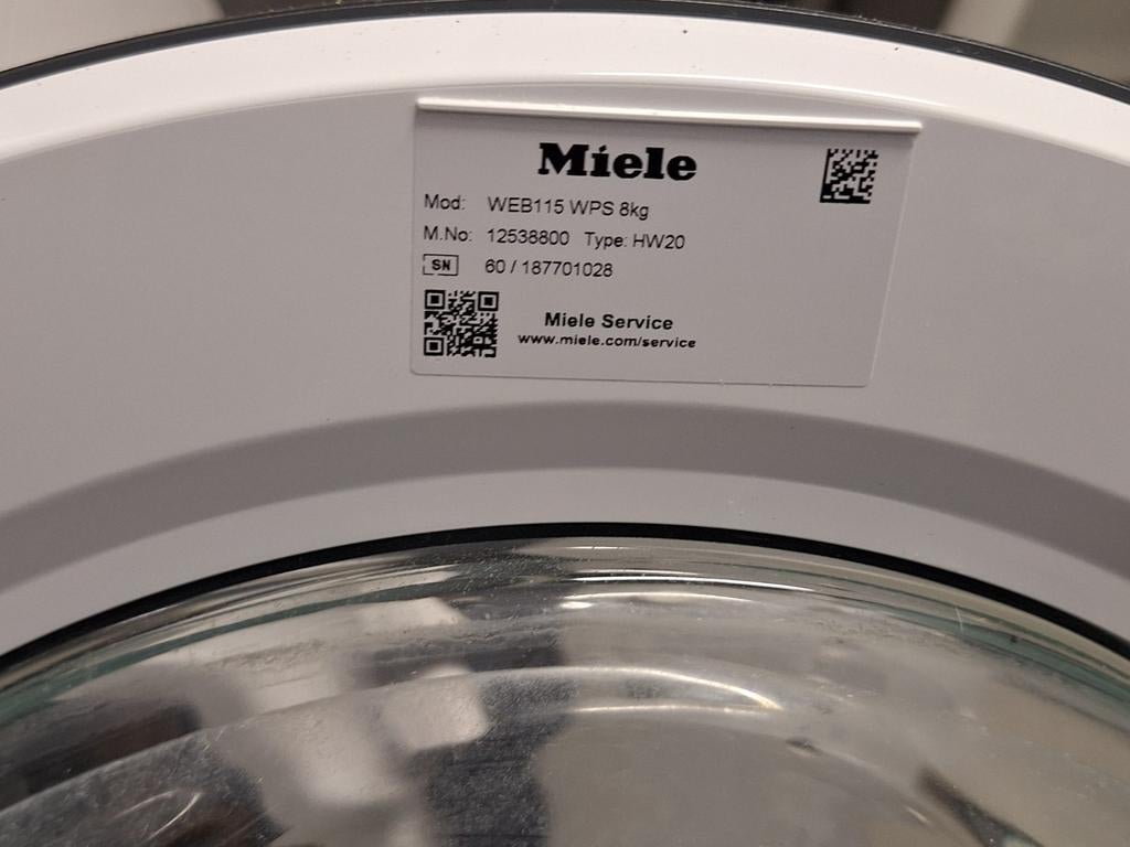 Miele Wasmachine W1 Excellence 8kg - Zo goed als nieuw, Witgoed en Apparatuur, Wasmachines, 8 tot 10 kg, Ophalen of Verzenden