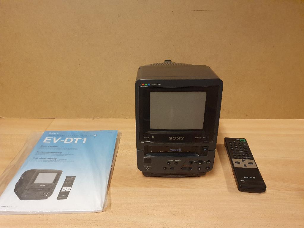 Sony Trinitron EV-DT1 | Video8 Player / CRT Television, Ophalen of Verzenden, 100 cm of meer, Sony