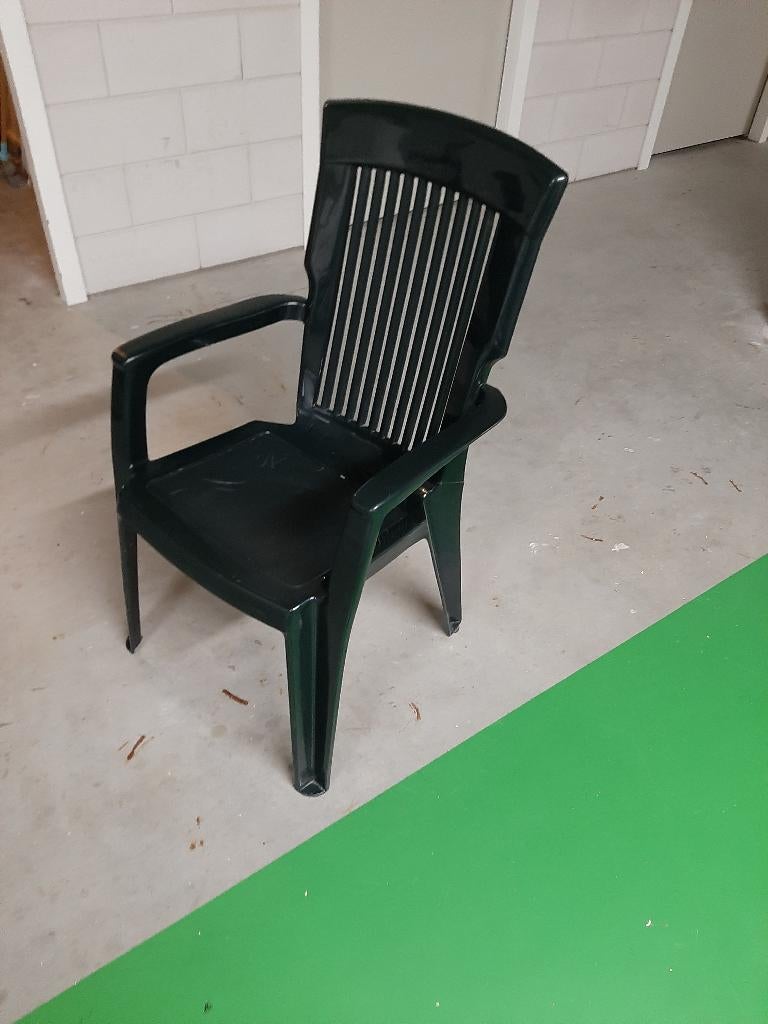 6 Mooie groene stoelen, Huis en Inrichting, Ophalen, Kunststof, Gebruikt, Overige kleuren