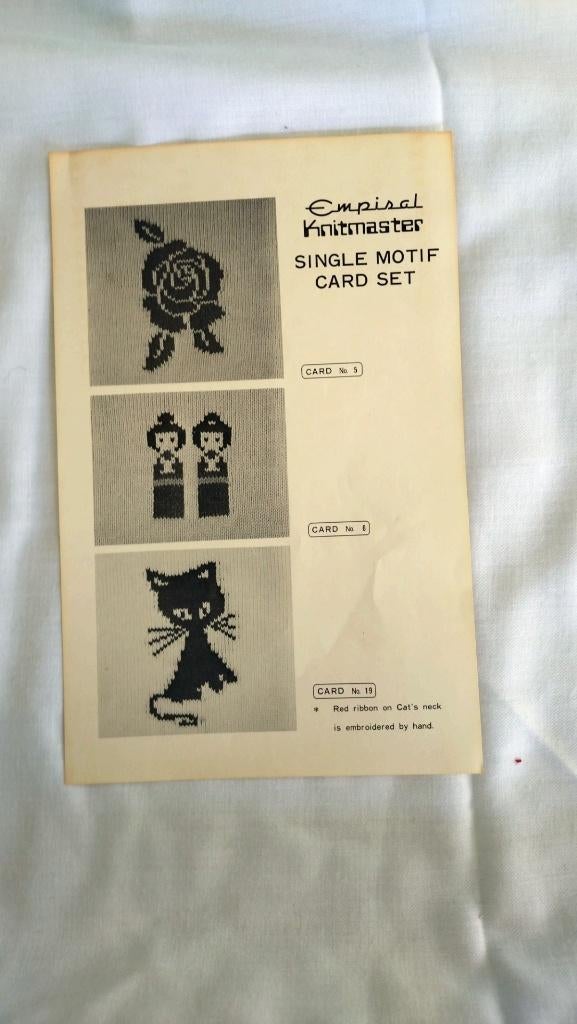 voorgeponste ponskaarten breimachine, Ophalen of Verzenden, Gebruikt, Breien, Machine