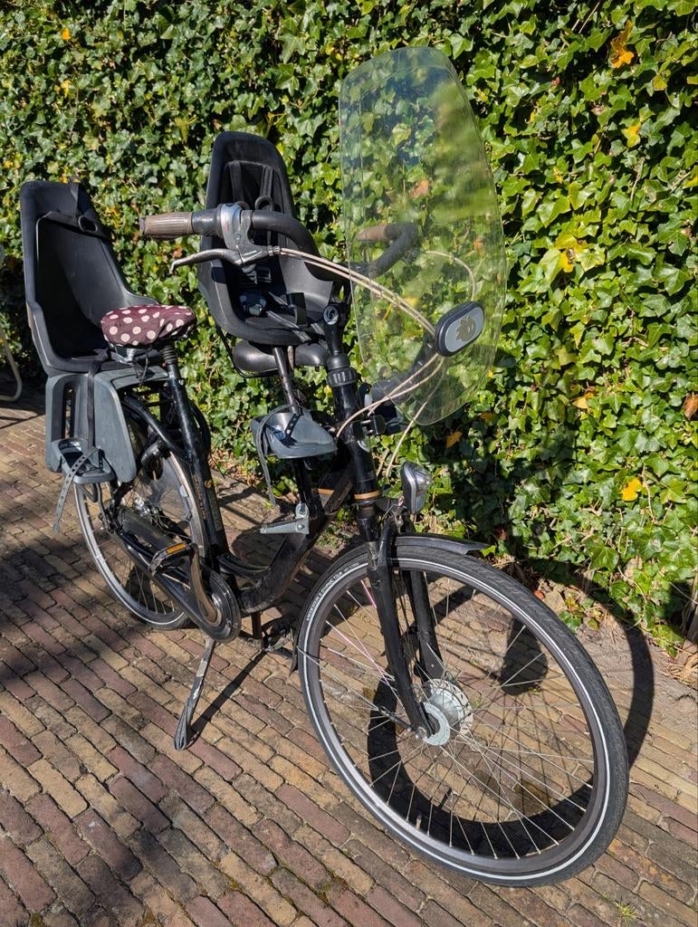 Sparta Amazone 4 Life moederfiets zwart 57cm, 2 zitjes, Sparta, Gebruikt, Versnellingen