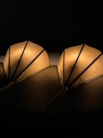 Set van drie Tiffany wandlampen, Huis en Inrichting, Lampen | Wandlampen, Ophalen of Verzenden, Zo goed als nieuw, Glas