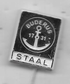 ANKER SCHEEPVAART STAAL BUDERUS 1731 GERELATEERDE SPELD, Verzenden, Gebruikt, Overige onderwerpen, Speldje of Pin