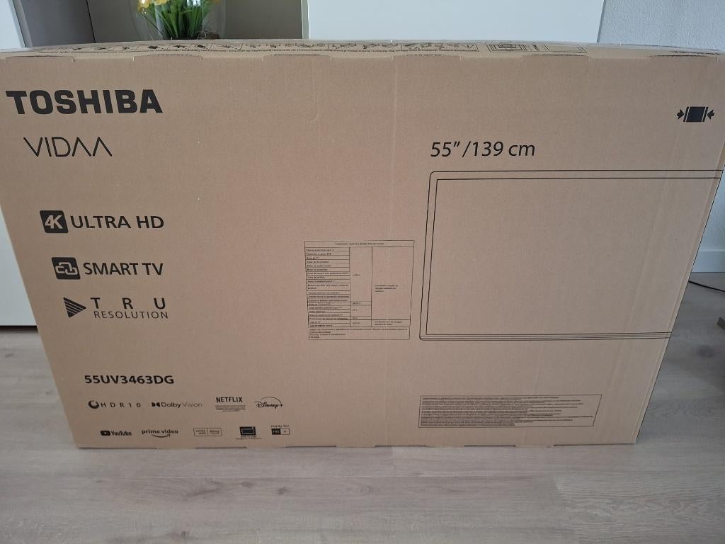 Toshiba LED Smart Televisie, Ophalen, 50 Hz, Nieuw, 100 cm of meer