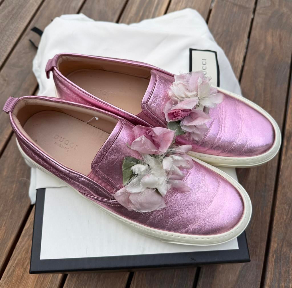 Gucci laofers schoenen maat 38, Ophalen of Verzenden, Gedragen, Zwart, Sneakers of Gympen