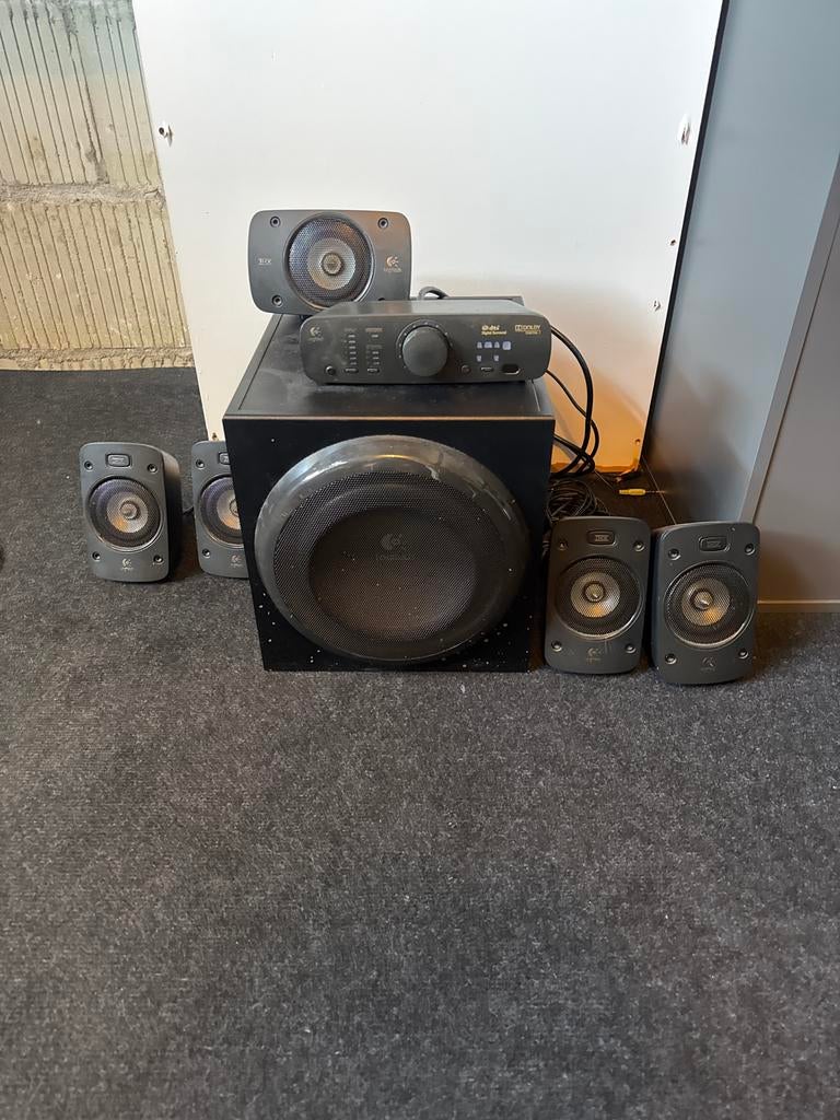 Logitech Z906 5.1 Surround Sound Systeem, Ophalen, Gebruikt, Speakers, Overige merken