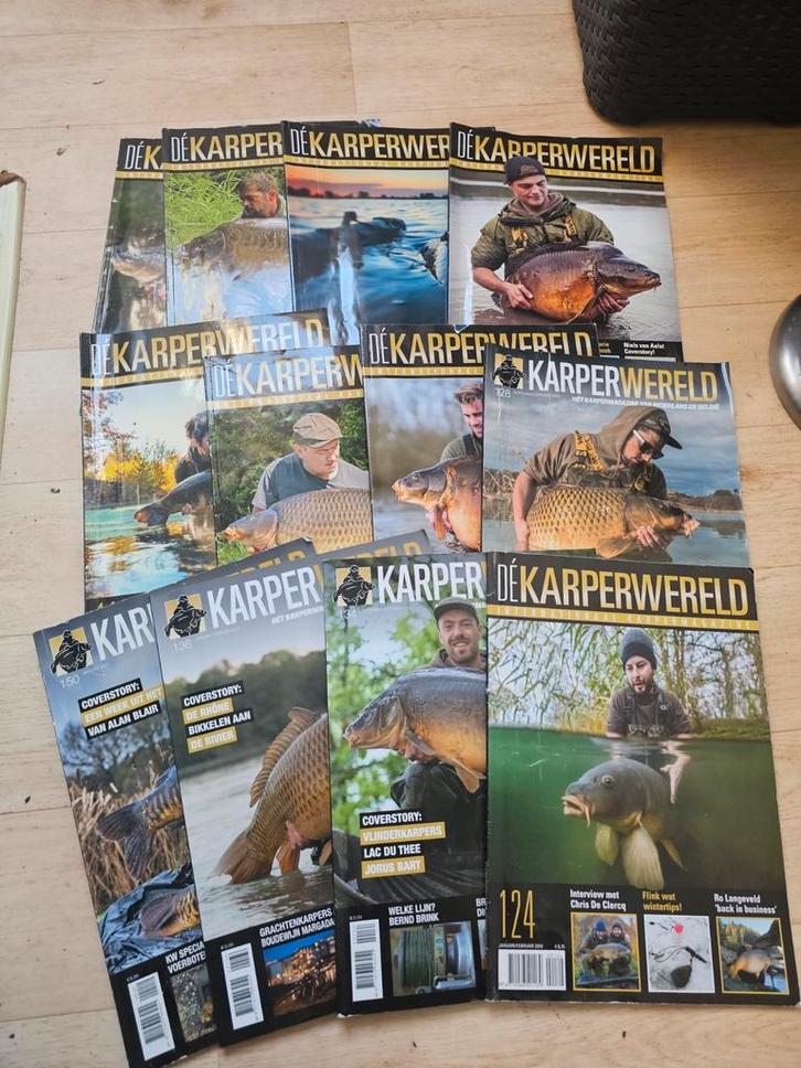 Karperwereld tijdschriften 2017 t/m 2023, Watersport en Boten, Hengelsport | Karpervissen, Gebruikt, Overige typen, Ophalen of Verzenden