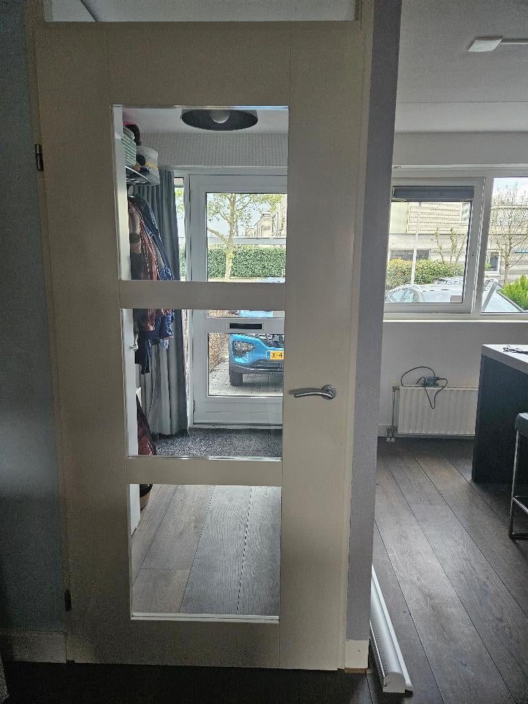 Opdekdeur binnendeur, Ophalen, 80 tot 100 cm, Binnendeur, Zo goed als nieuw