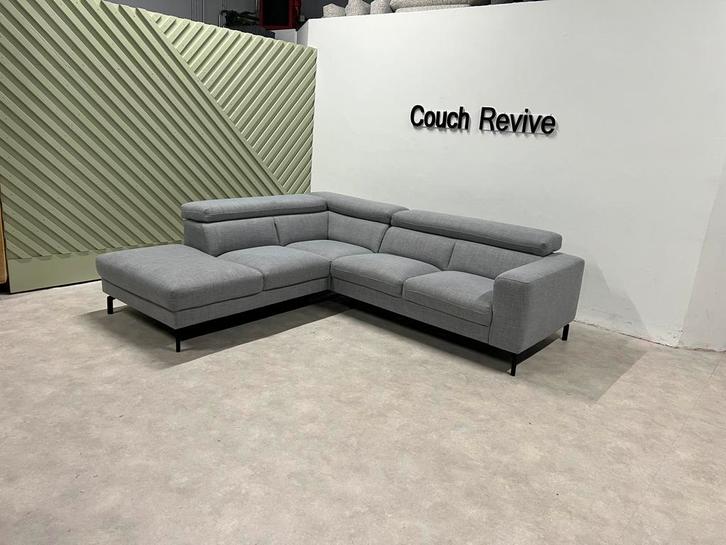 GRATIS LEVERING Z.G.A.N grijze hoekbank 260x230 Gereinigd, Huis en Inrichting, Banken | Bankstellen, Zo goed als nieuw, Vierpersoons of meer