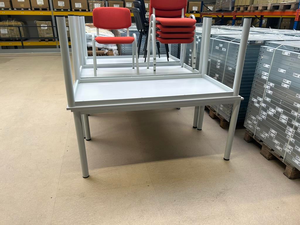 2 tafels 160x80 cm, Huis en Inrichting, Tafels | Eettafels, Ophalen, Rechthoekig, 150 tot 200 cm, 50 tot 100 cm