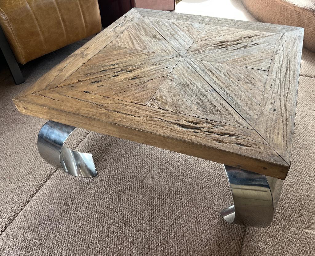 Salontafel koffietafel, Ophalen, 100 tot 150 cm, Vierkant, 50 tot 100 cm
