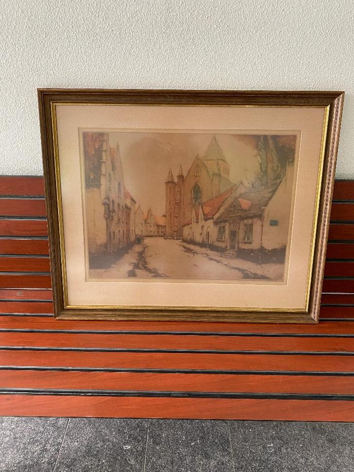 Originele kleurenets van Roger Hebbelinck (1912–1987, Antiek en Kunst, Kunst | Tekeningen en Foto's, Ophalen of Verzenden