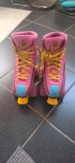 Disney Soy Luna rolschaatsen - Roze/Geel, Ophalen of Verzenden, Gebruikt, Kinderen
