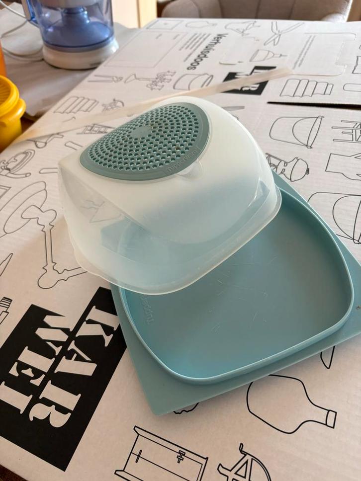 Tupperware Kaasdoos - Houd je kaas langer vers, Huis en Inrichting, Keuken | Tupperware, Gebruikt, Overige typen, Blauw, Ophalen