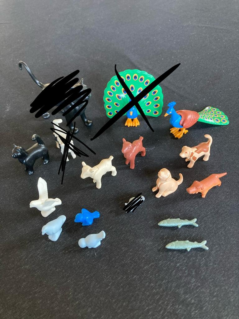 Playmobil pauw, geit ed…, Kinderen en Baby's, Speelgoed | Playmobil, Ophalen of Verzenden, Zo goed als nieuw