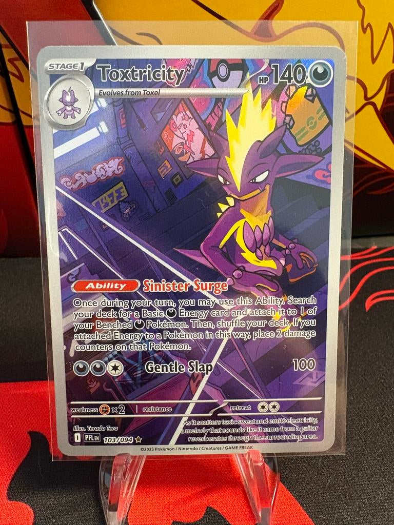 Toxtricity Pokémon kaart 103/094, Ophalen of Verzenden, Gebruikt, Losse kaart