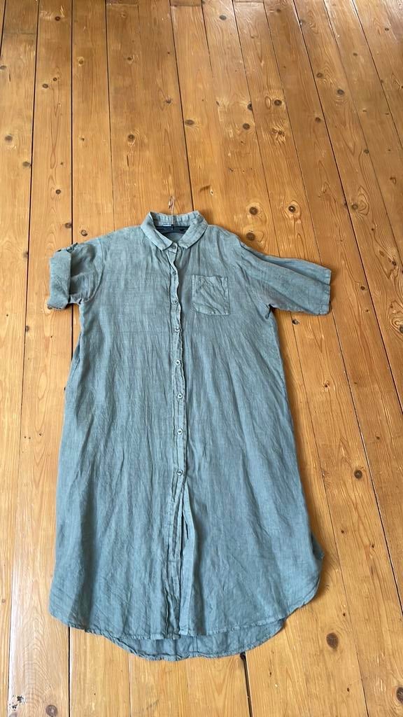 Donkergroene lange blouse/jurk van G. Ricceri maat L/XL, Ophalen of Verzenden, Zo goed als nieuw, Maat 46/48 (XL) of groter, Groen