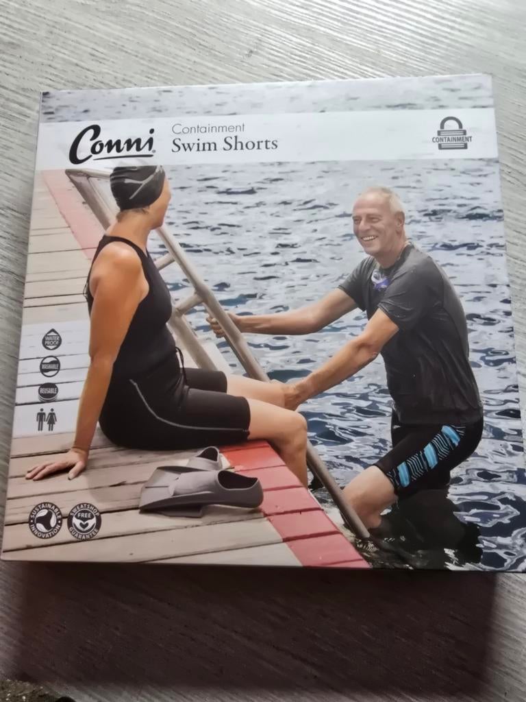 Conni Zwemshort - Incontinentie Zwemkleding, Zwart, Overige maten, Ophalen of Verzenden, Conni