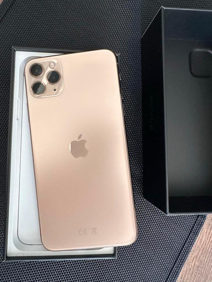 iPhone 11 pro Max 256 GB Goud - Gebruikt met originele doos, Telecommunicatie, Mobiele telefoons | Apple iPhone, Gebruikt, 256 GB