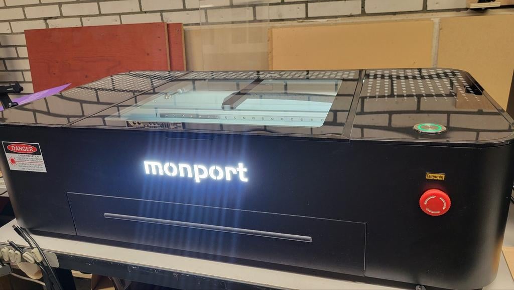 Monport Onyx R 55W desktop CO2 laser, Ophalen