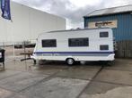 Hobby 500 kmfe caravan met luifel en voortent, Hobby, Omvormbare zithoek, Particulier, 5 tot 6 meter