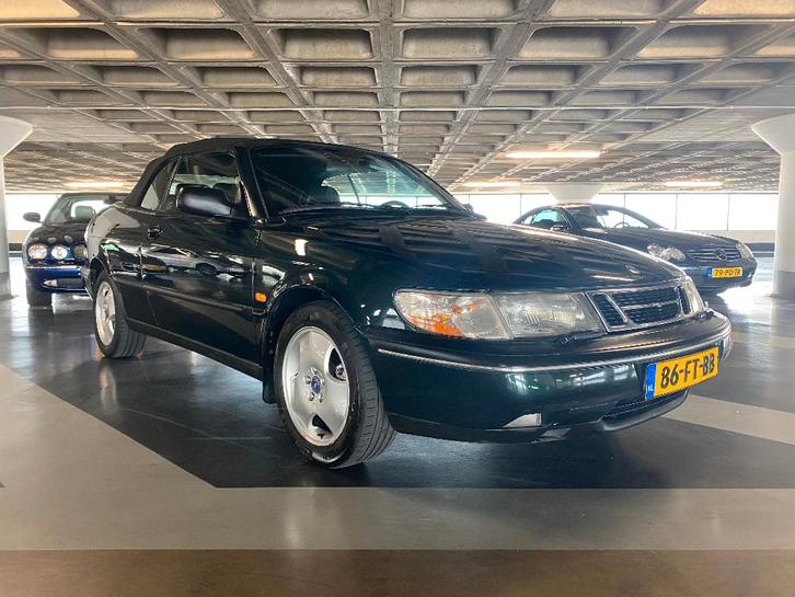 Saab 900 Cabrio 1995 Groen, Auto's, Saab, Particulier, Saab 900, ABS, Alarm, Centrale vergrendeling, Cruise Control, Elektrische ramen