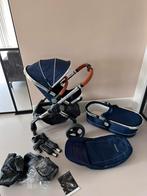 kinderwagen I Candy donkerblauw ICandy inclusief reiswieg, Zo goed als nieuw, Verstelbare duwstang, Ophalen, Kinderwagen
