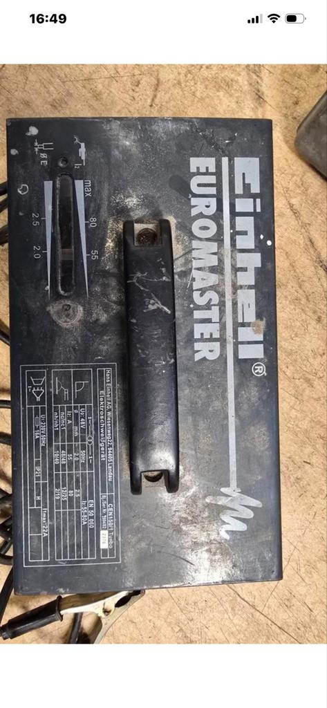 Einhell Euromaster CEN 150/1 Turbo Lasapparaat, Ophalen of Verzenden, Gebruikt, Minder dan 150 ampère, Elektroden