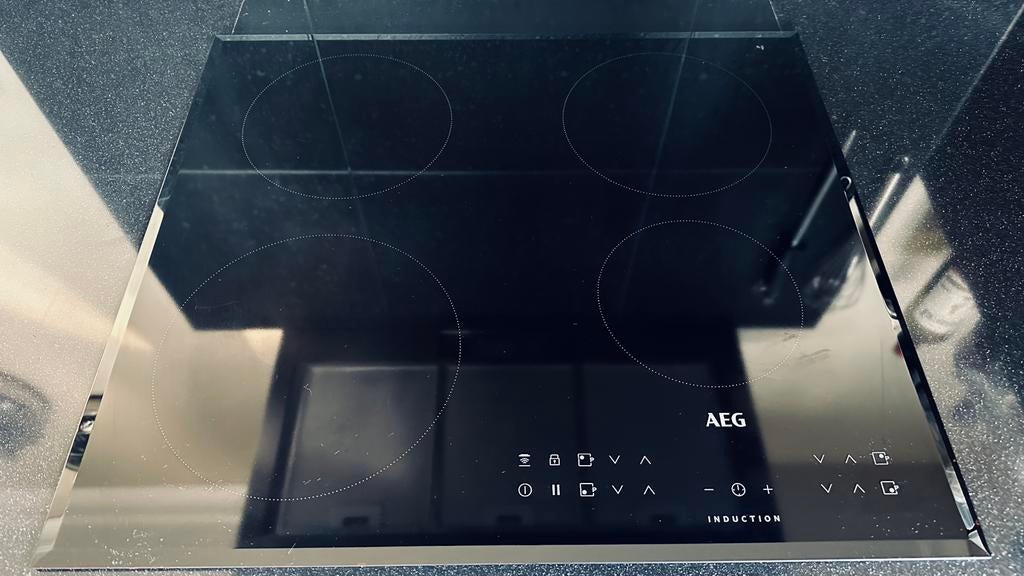 AEG inductie kookplaat 60 cm ND6, Ophalen, 4 kookzones, Zo goed als nieuw, Inbouw