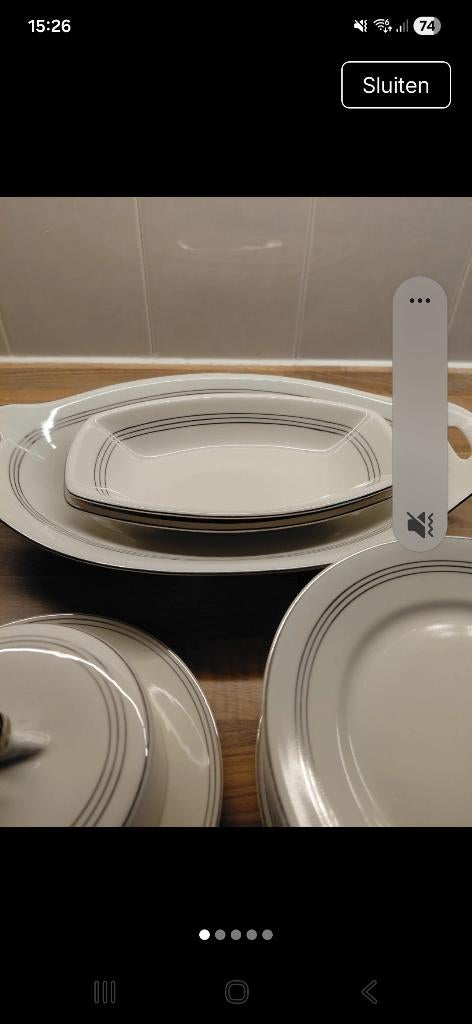 Servies, wit (jäger), Ophalen, Gebruikt, Bord(en), Overige stijlen