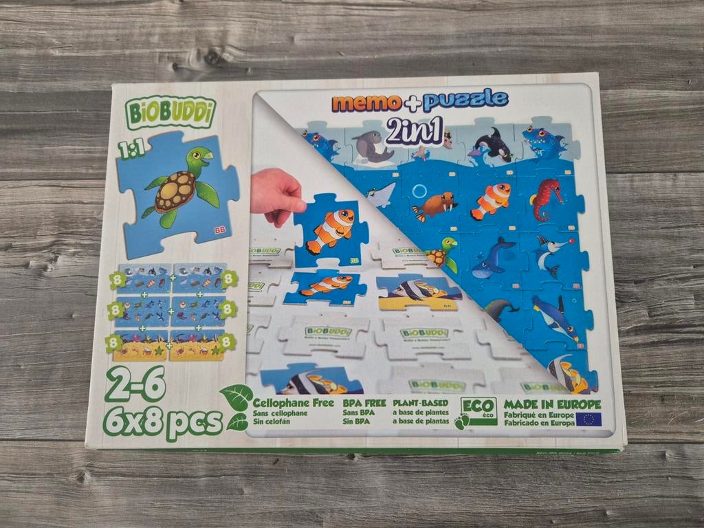 Memo puzzel 6x8 pcs ( nieuw ), Ophalen of Verzenden, Meer dan 50 stukjes, Nieuw