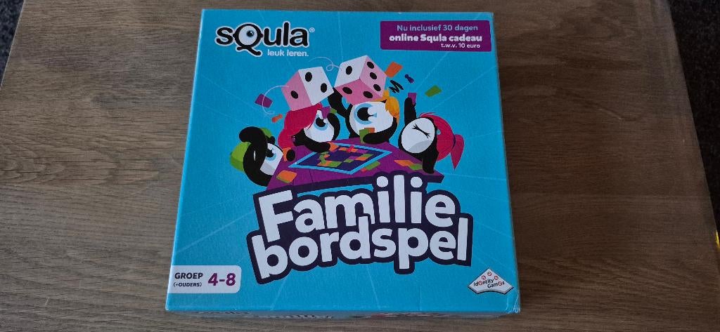 Squla familie bordspel, Hobby en Vrije tijd, Gezelschapsspellen | Bordspellen, Ophalen of Verzenden, Zo goed als nieuw, Squla